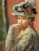 Young Girl in a White Hat